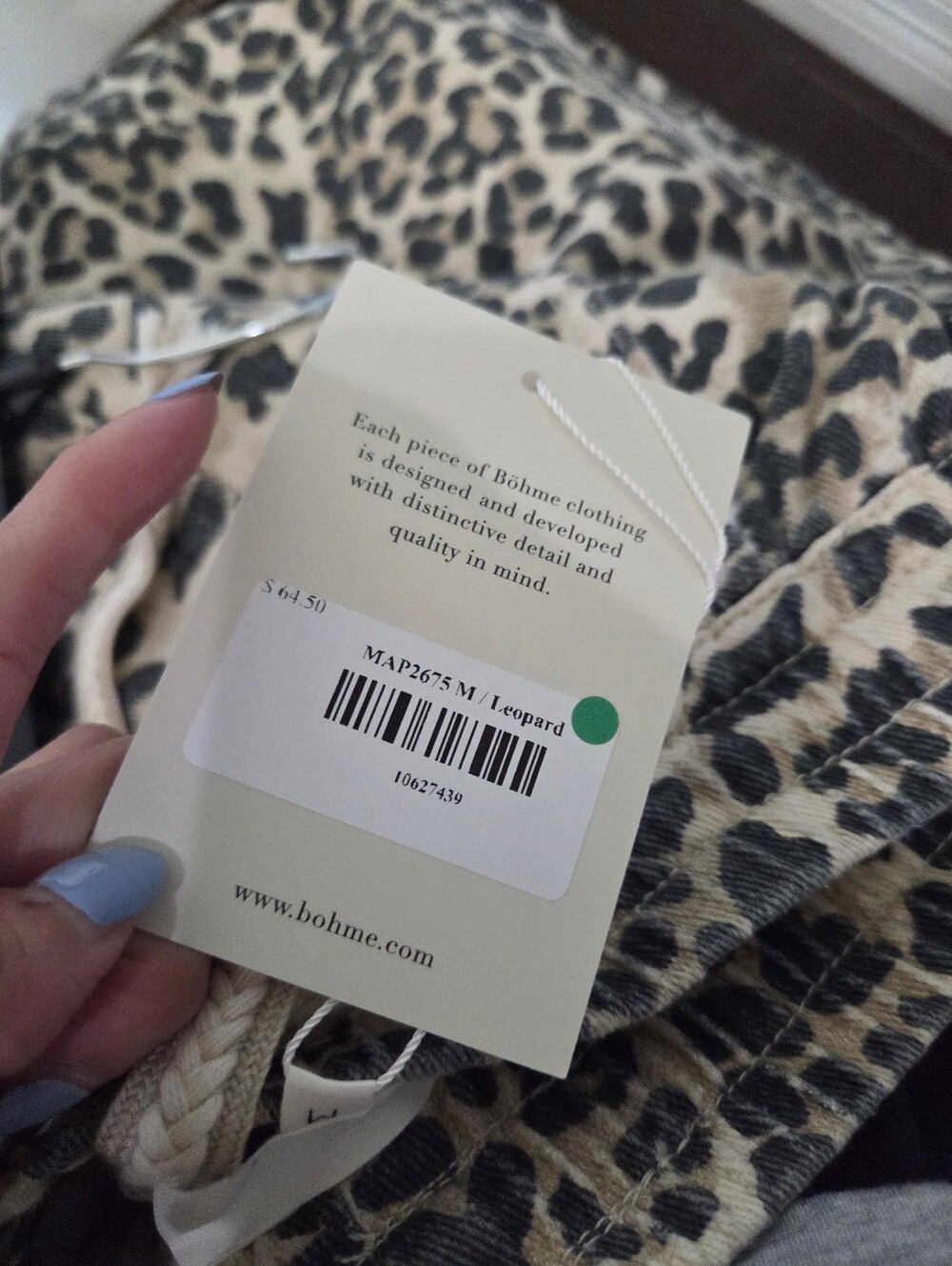 NWT Bohme Leopard Print Cargo Pants - Picture 5 of 5